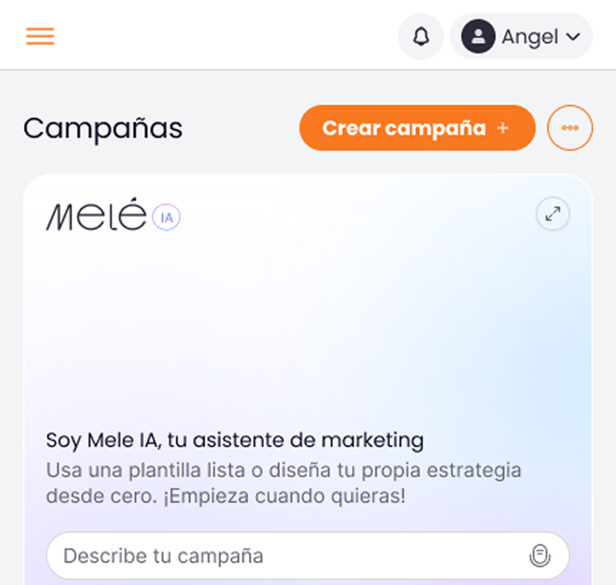 Vista lateral de Melé